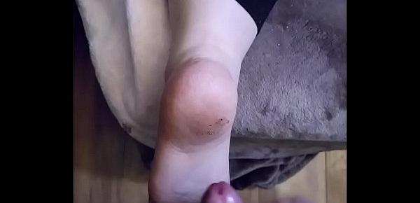  Cum ALL over my dirty little FEET while I&039;m passed out!